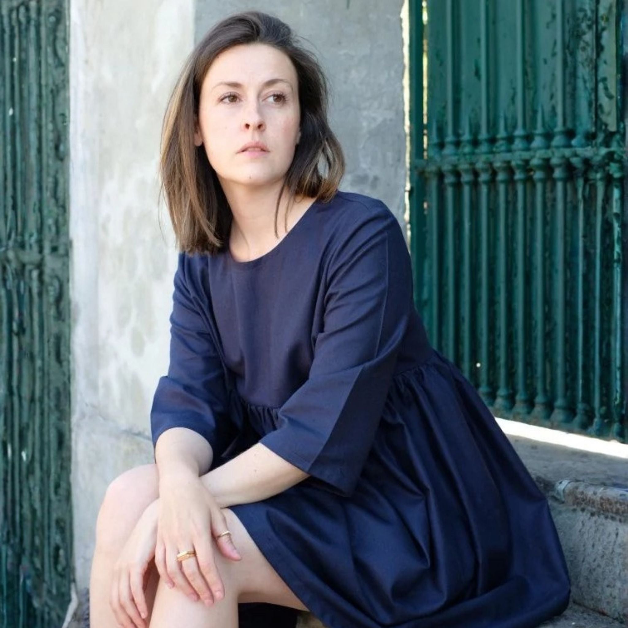 Abito BLUBLU in cotone lavato (+ colori)