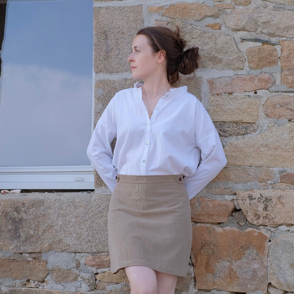 Camicia FrouFrou in cotone lavato (+colori)