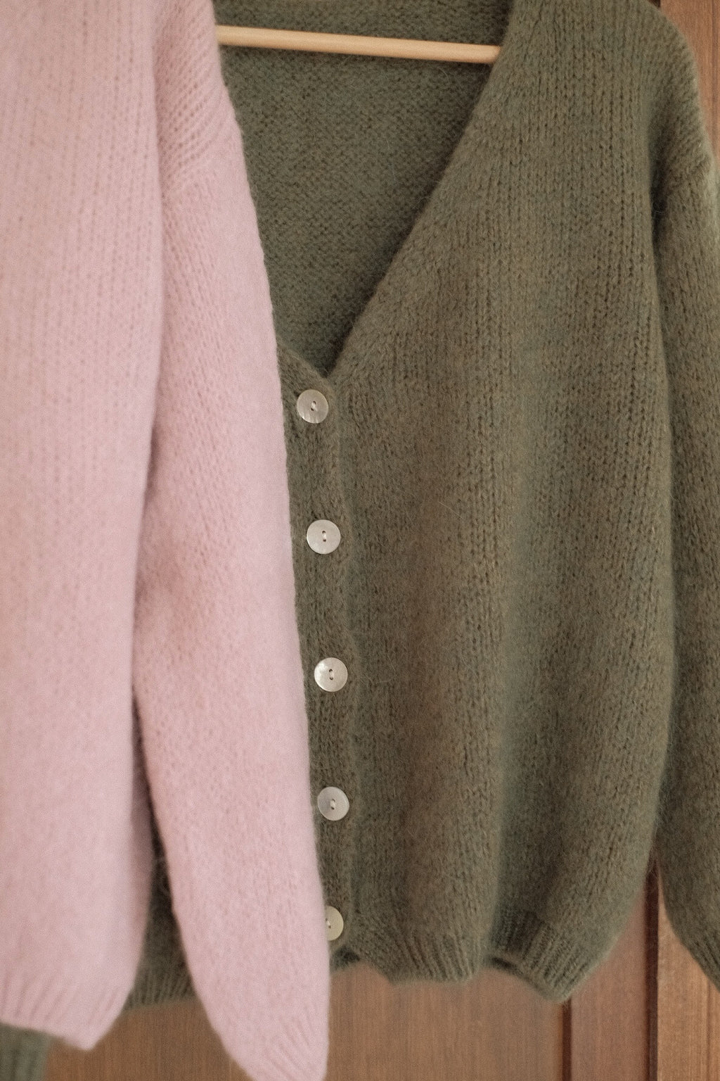 Cardigan misto Mohair scollo V