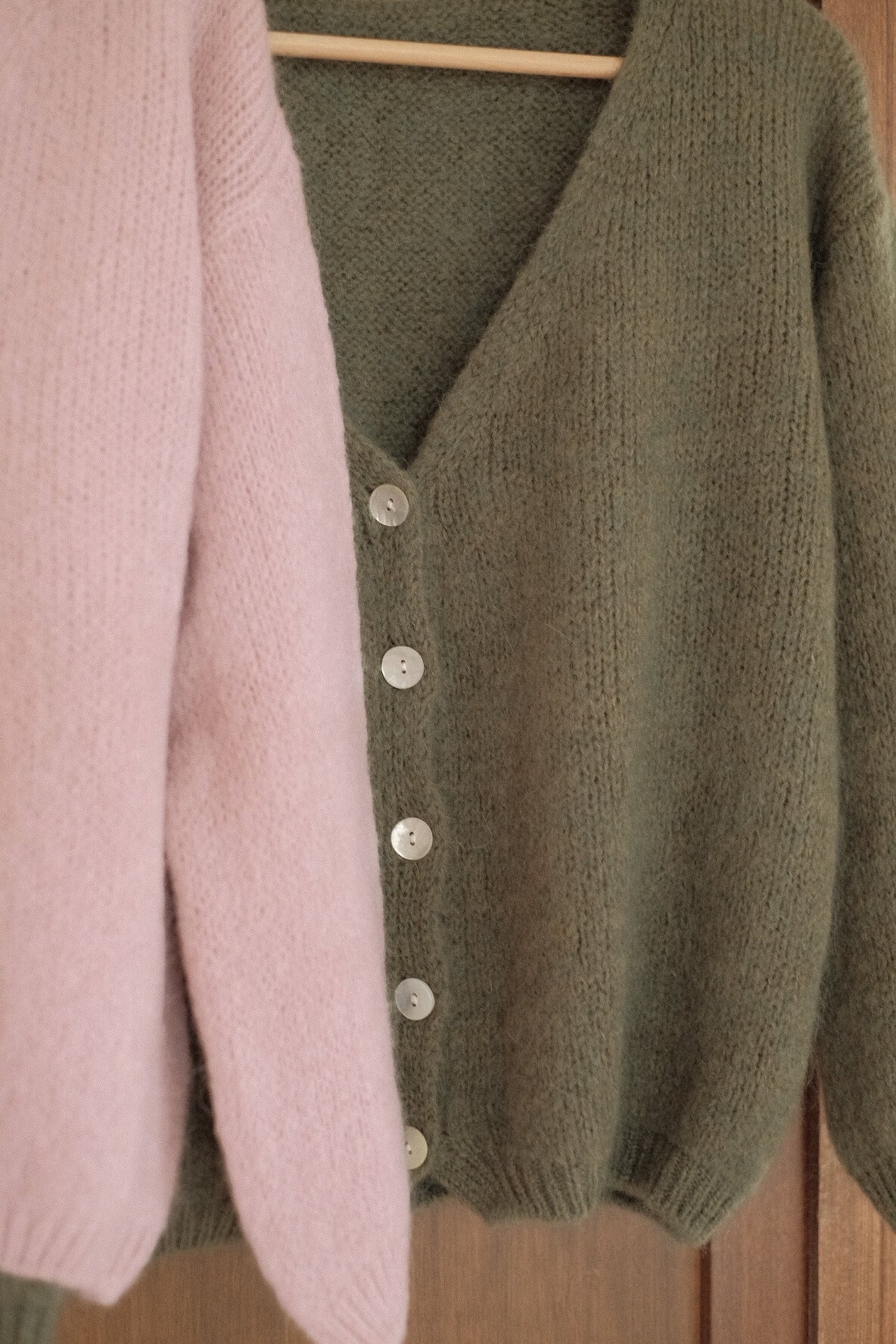 Cardigan misto Mohair scollo V