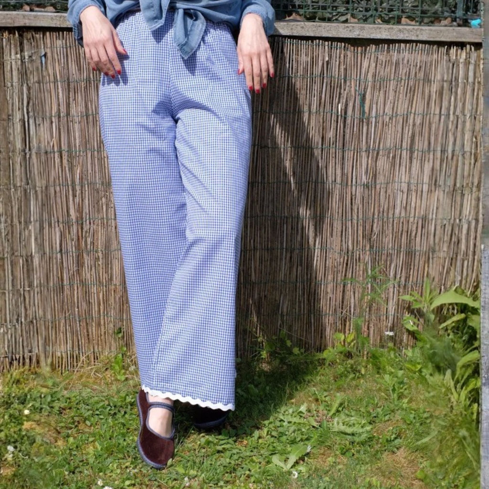 Panta ampi con bordino (+ colori)