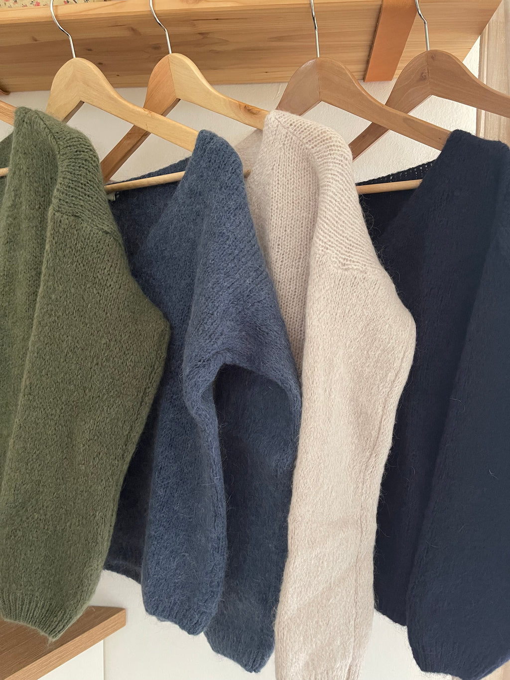 Cardigan misto Mohair scollo V
