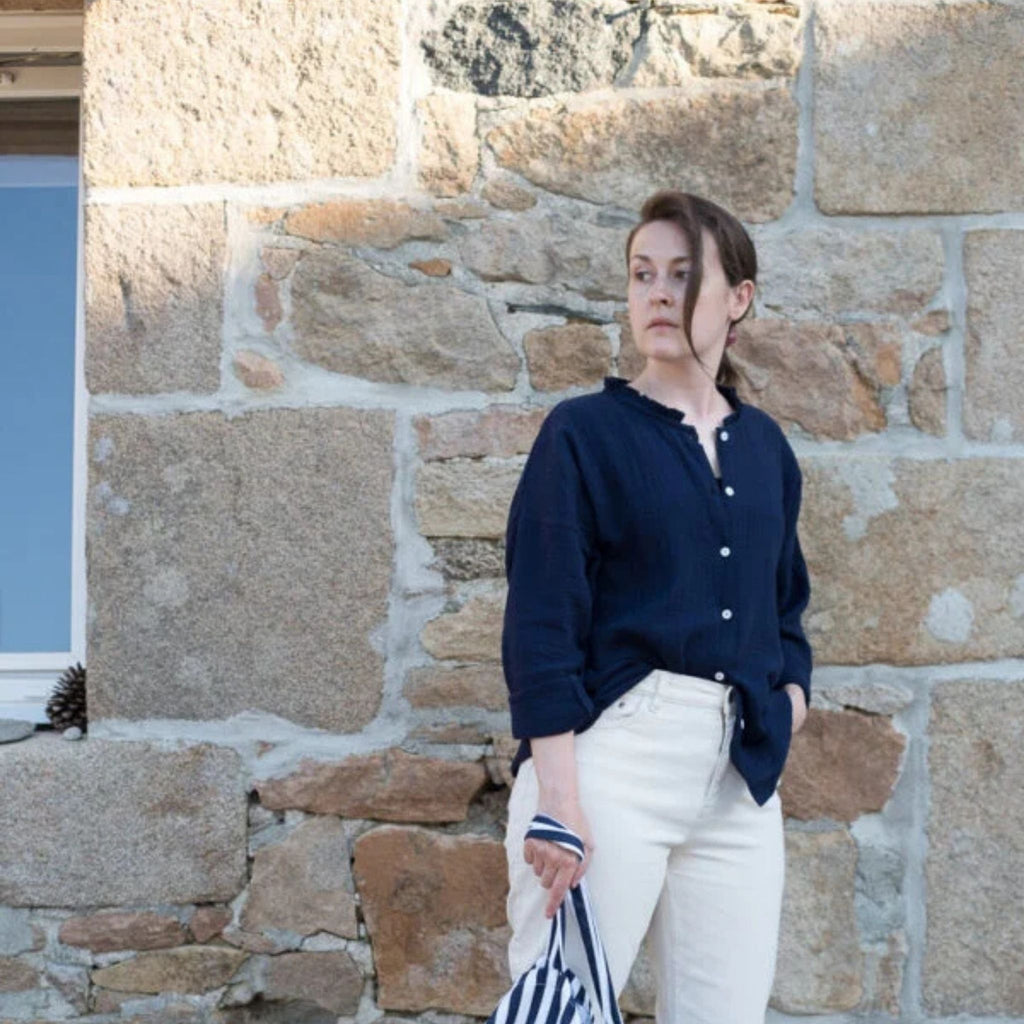 Camicia colletto FrouFrou garza (+colori)