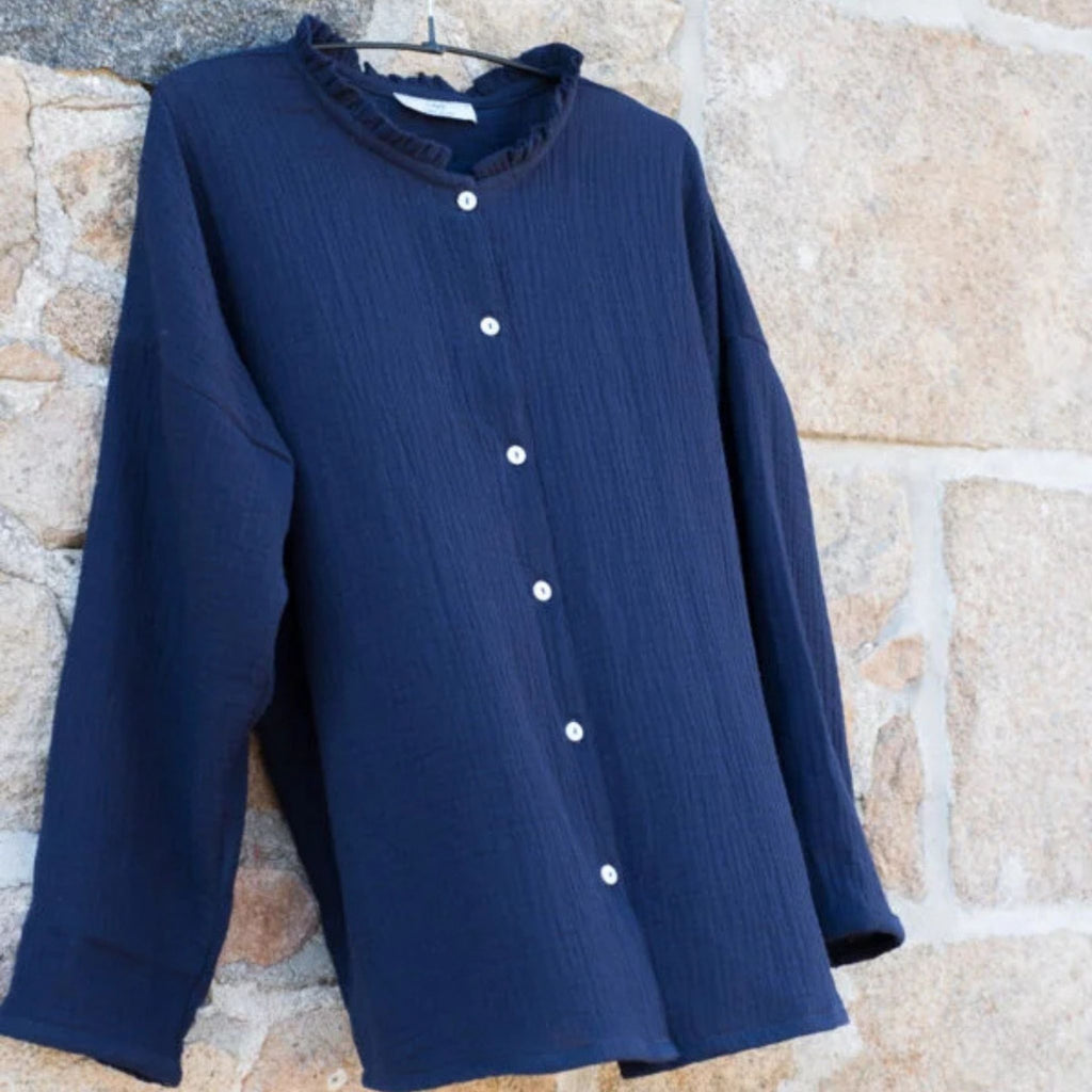 Camicia colletto FrouFrou garza (+colori)