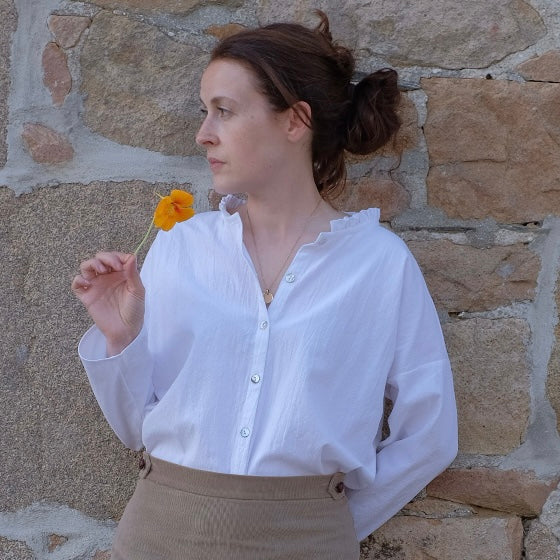 Camicia FrouFrou in cotone lavato (+colori)