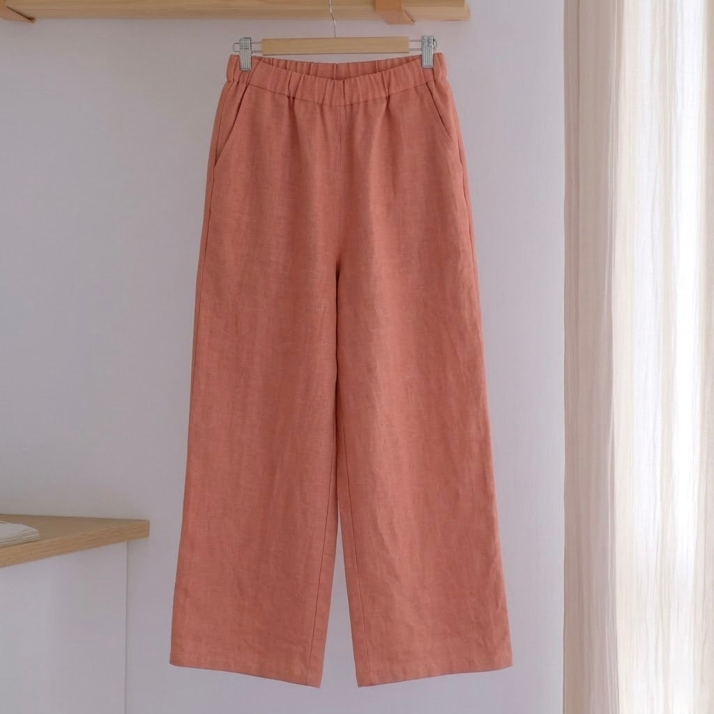 Panta ampi 100% lino (+ colori)