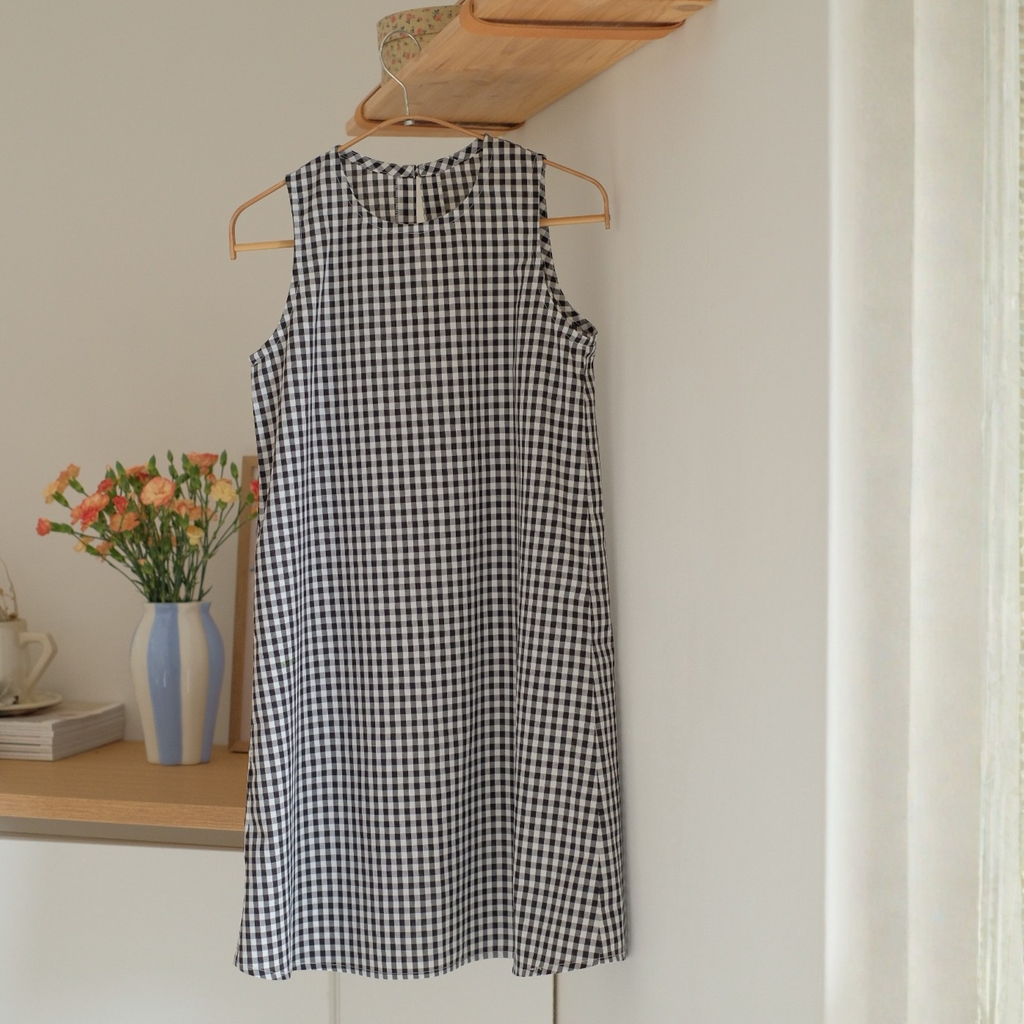 Abito trapezio Vichy (+ colori)