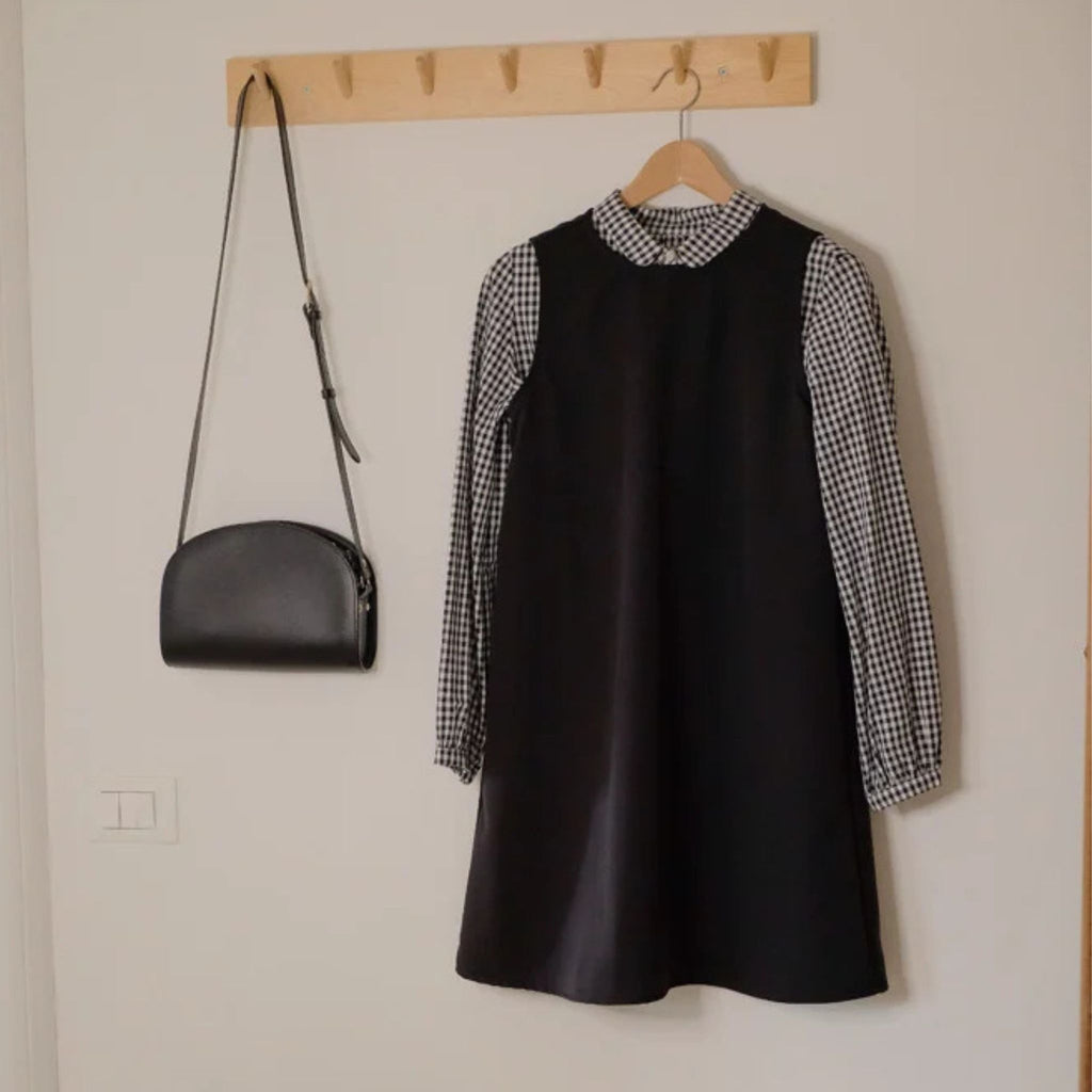 Abito trapezio in gabardine (+ colori)