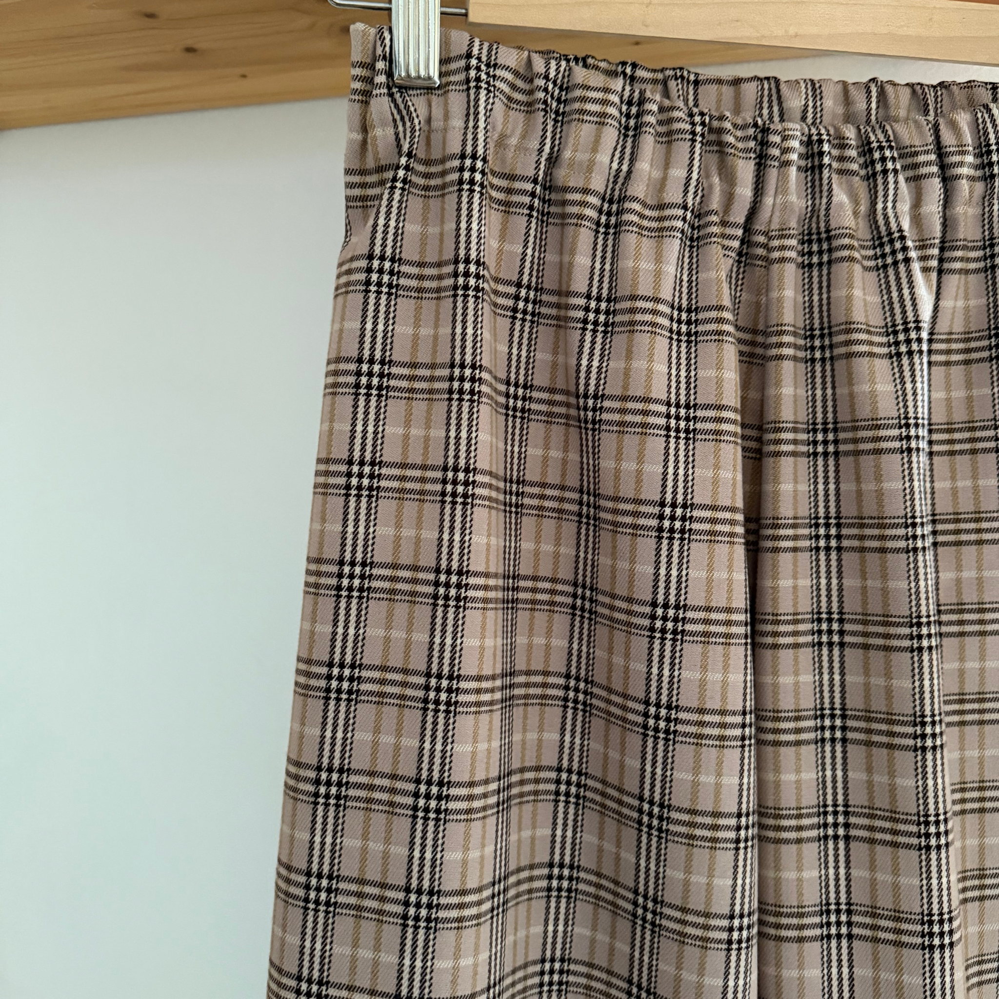 Pantaloni ampi scacchi rosa PRONTA CONSEGNA